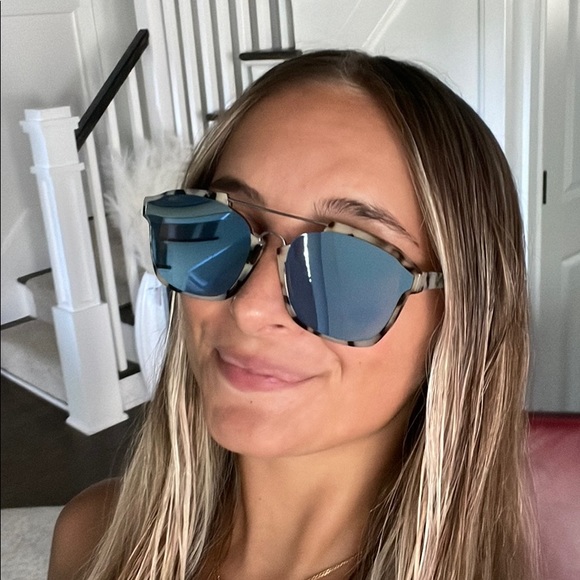 Dior Sunglasses with Pink and Blue Accents